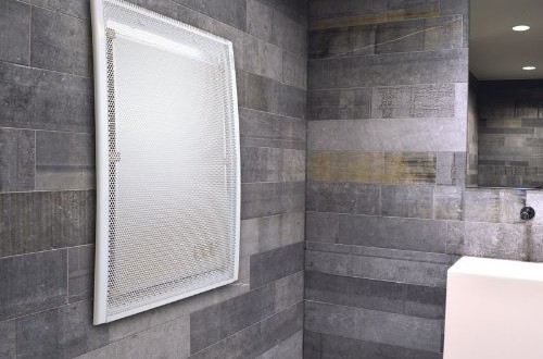 MICA-HEIZUNG mit Anti-Frost-Einstellung 1500W Badezimmer Wand Heizung schwarz 